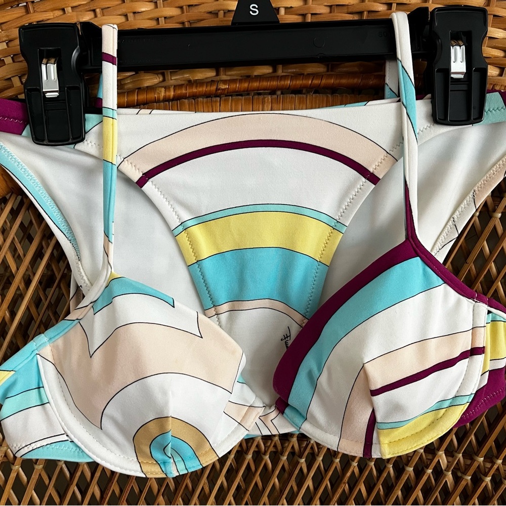 Vintage Emilio Pucci two piece bikini abstract iconic print!